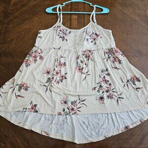 NWT Torrid Ivory Floral Babydoll Top